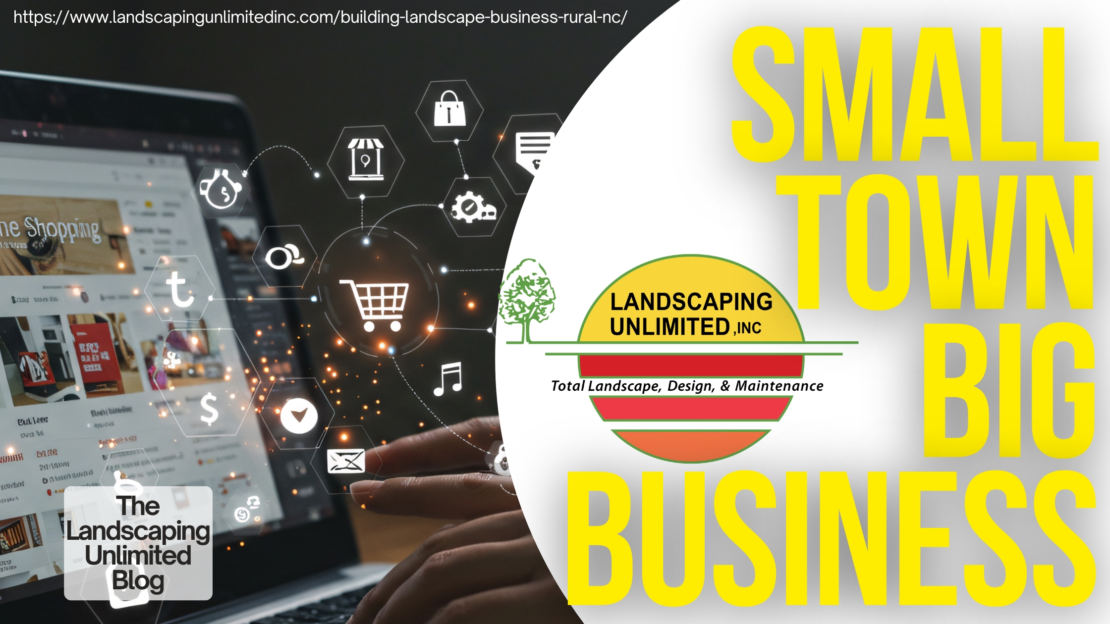 Black and White Modern Digital Marketing Agency Blog Banner